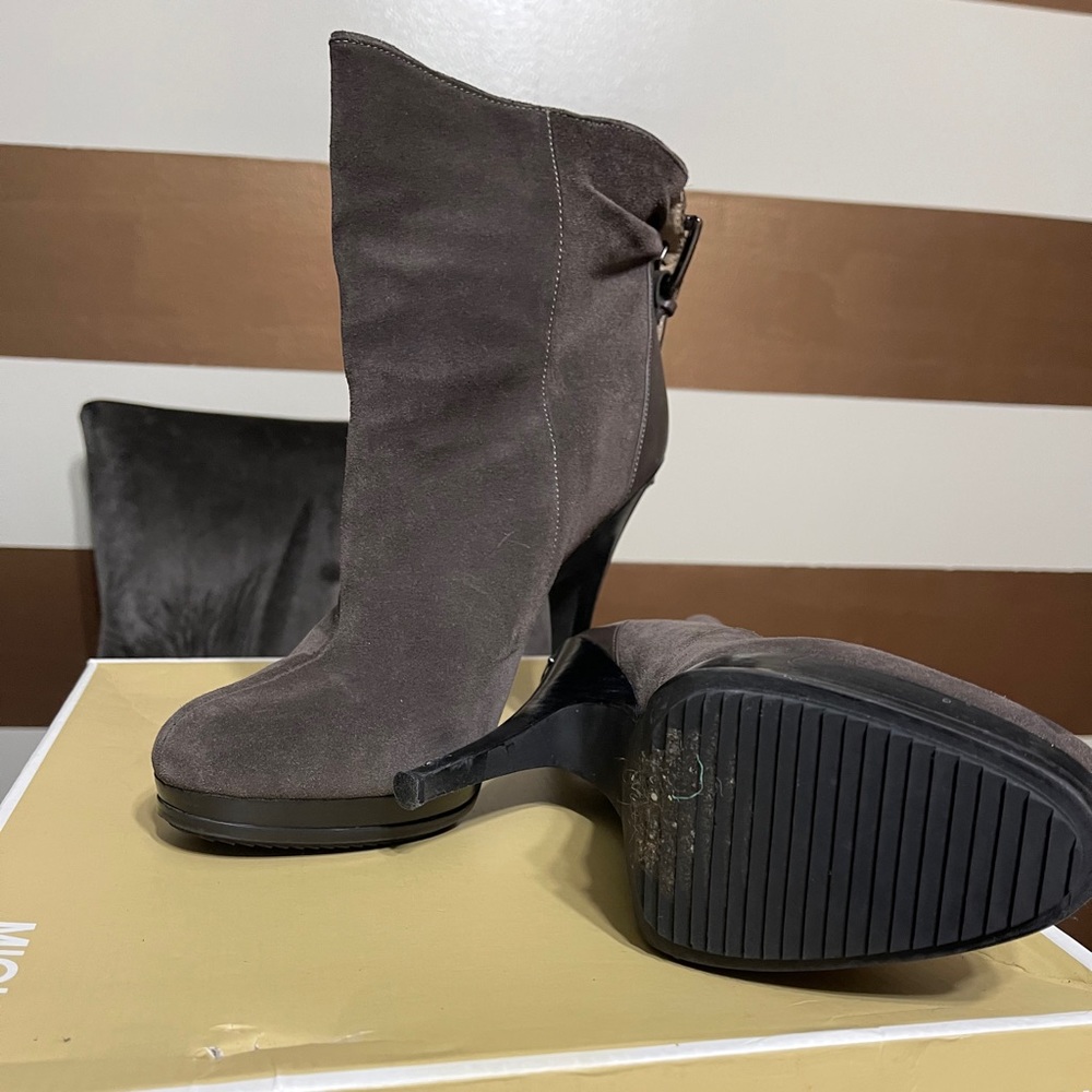 Michael Kors Grey Suede Bootie